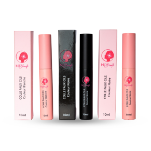 Découvrez notre colle à cils facile à utiliser, disponible en noir et blanc. Parfaite pour débutantes, elle se retire facilement avec un démaquillant sans huile.